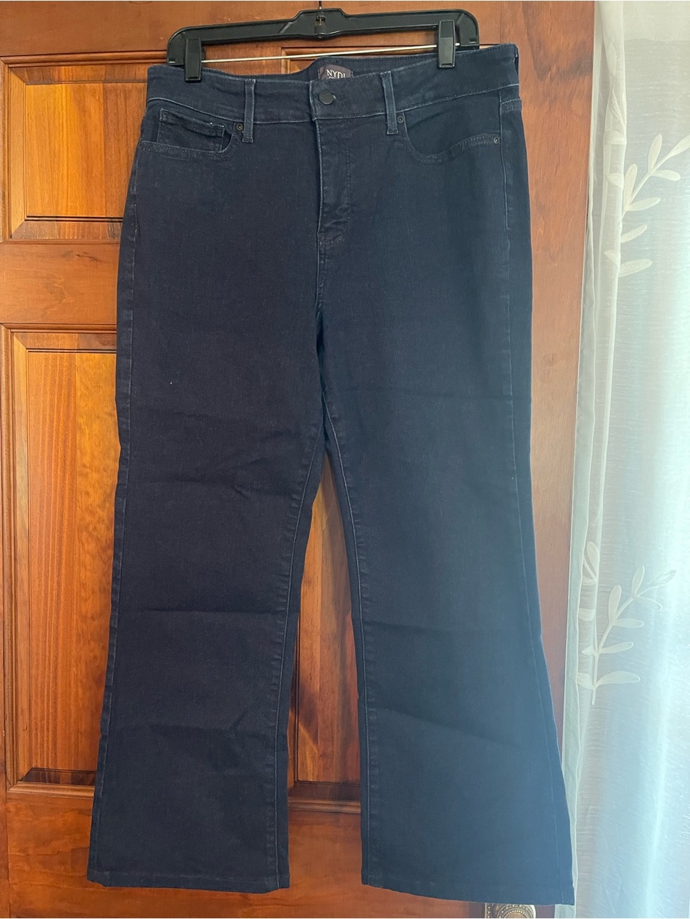 NYDJ Dark Navy Wide-Leg Jeans